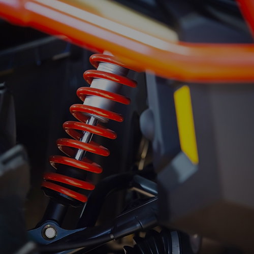red coil suspension